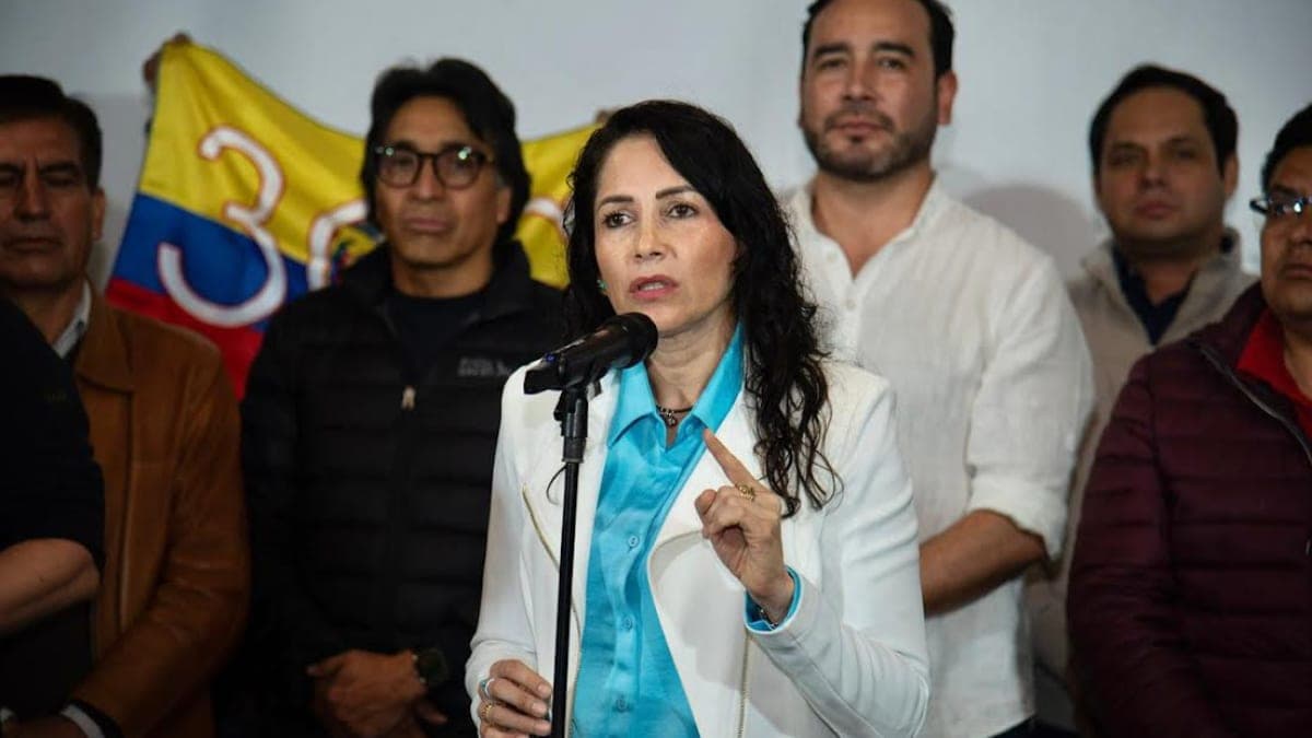 Luisa González fue detenida en Manabí