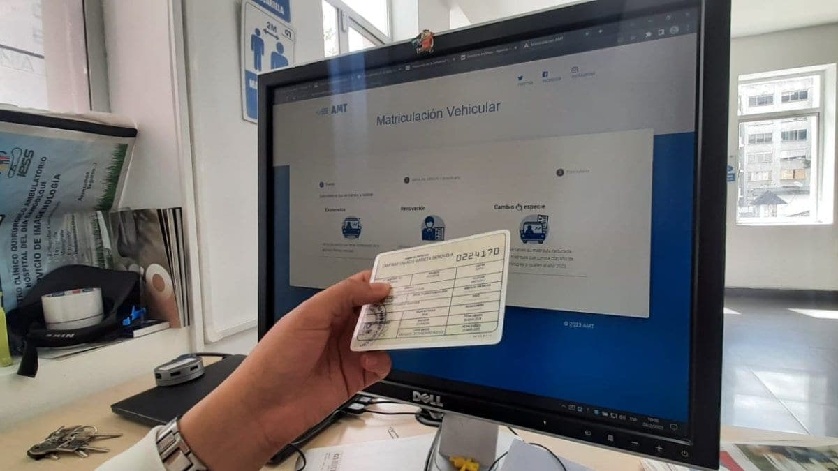 AMT informa que sistema de la ANT fuera de servicio impide atender la matriculación