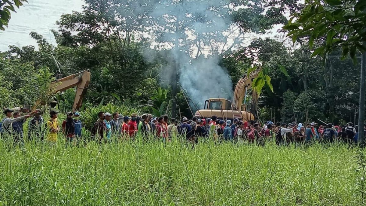 Frente Nacional Antiminero denuncia destrucción del territorio de Tzawata y amenazas contra viviendas